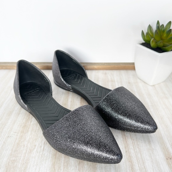 ✖️SOLD✖️•NATIVE• Audrey Bling D’Orsay Flats - Picture 2 of 13